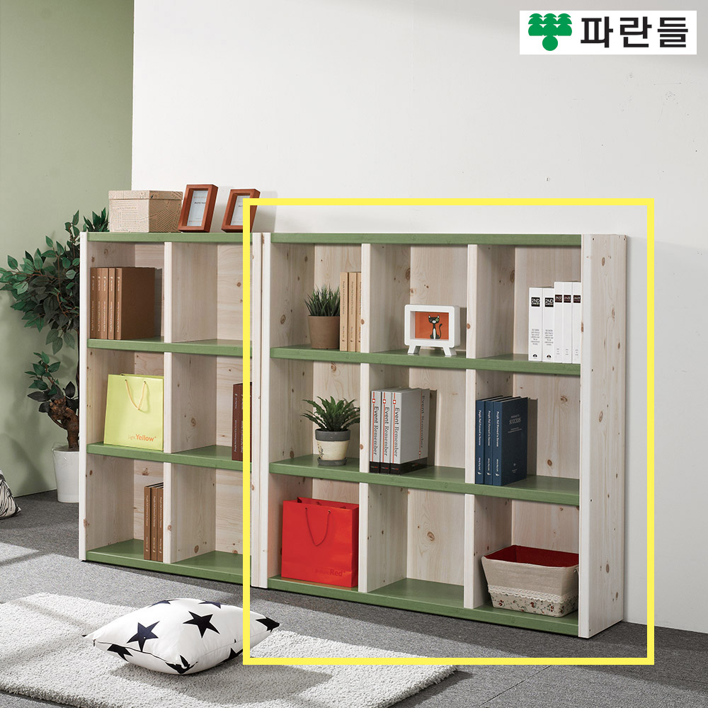 파란들가구 33T 1200 오픈 3단책장 거실책장 수납장식장 - 상세 이미지 3