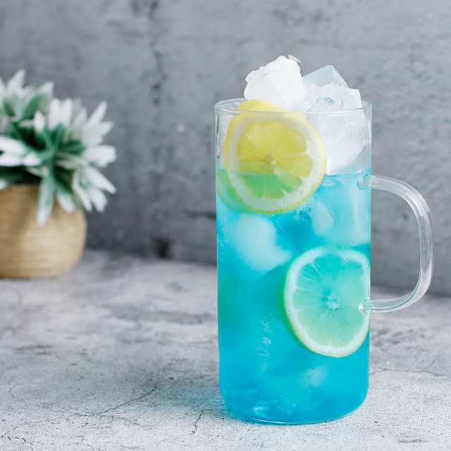 내열유리 홈카페 유리컵 700ml, 1개, 손잡이(M09)