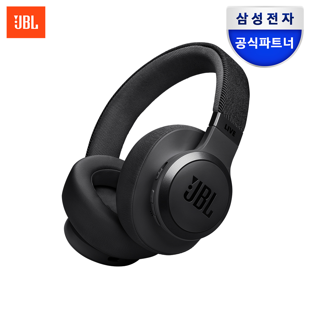 삼성공식파트너 JBL LIVE770NC 블루투스헤드셋 무선 헤드폰 블랙