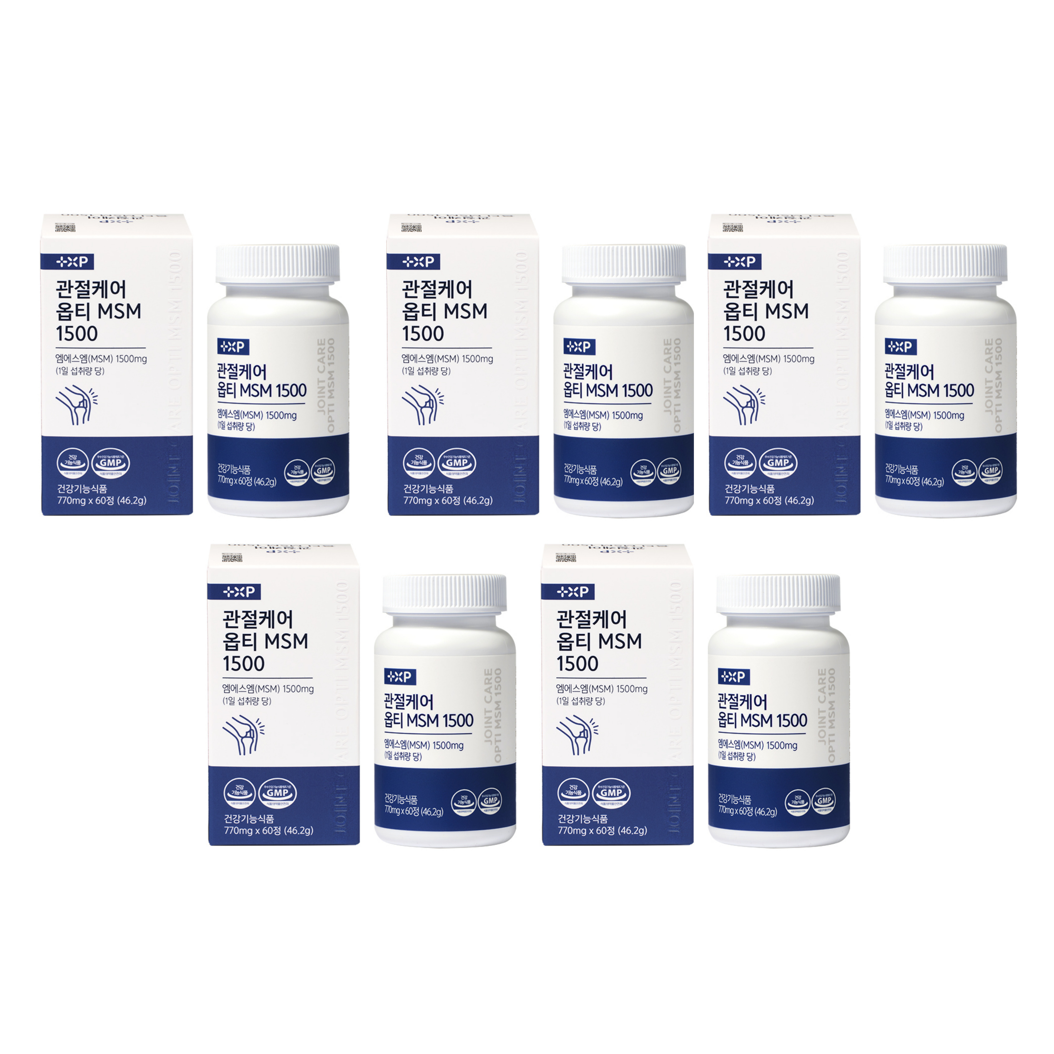 관절케어 미국산 프리미엄 옵티 MSM 초록잎홍합 보스웰리아 글루코사민 60정 x 5개