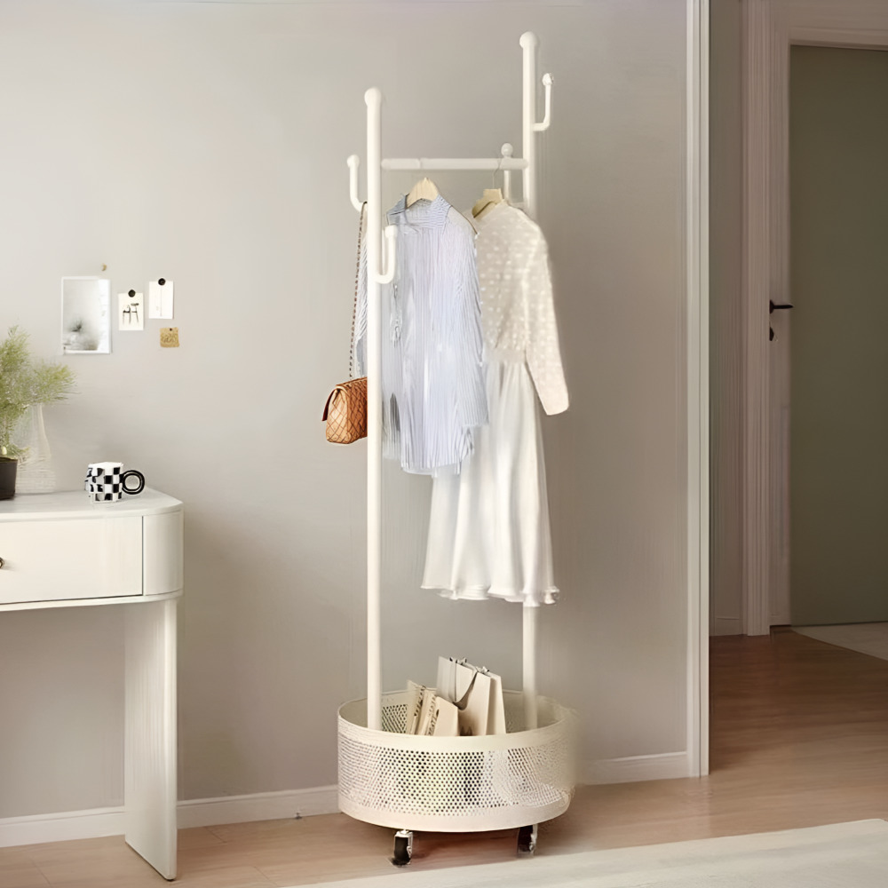 우아플레이스 미니 스탠드옷걸이 이동식 선반 행거 원룸