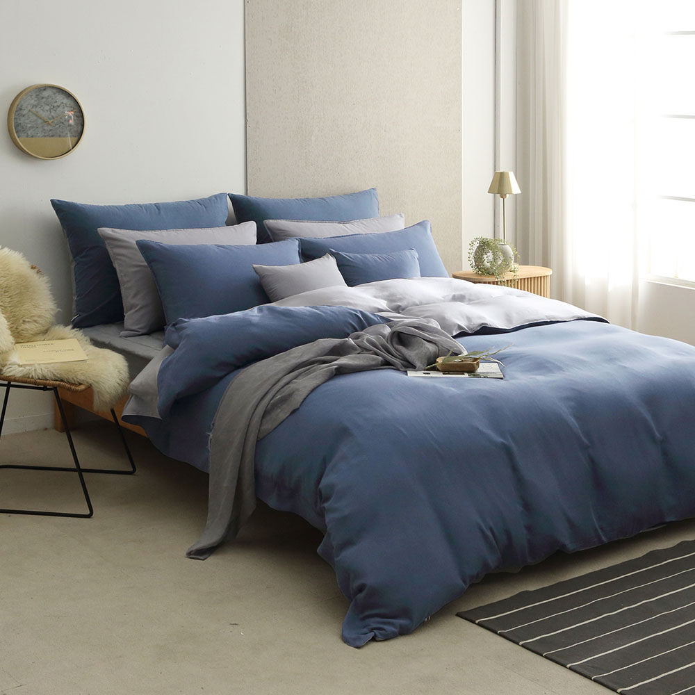 이스턴킹침구 호텔식 차렵이불 텐셀모달100 레알 블루 간절기 겨울 EK이불커버세트