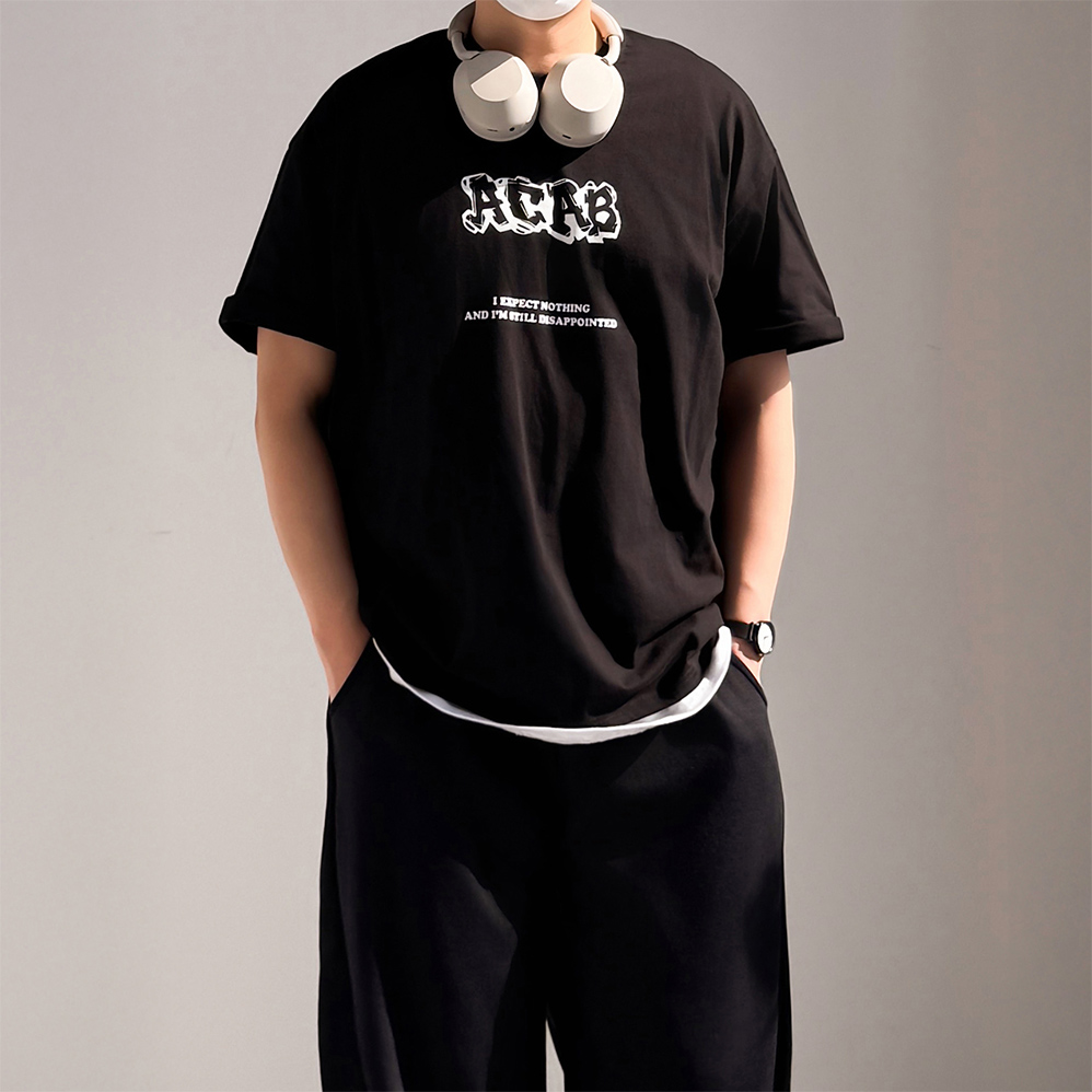 쿨링티 남자흰티 커플반팔티 - 상세 이미지 4