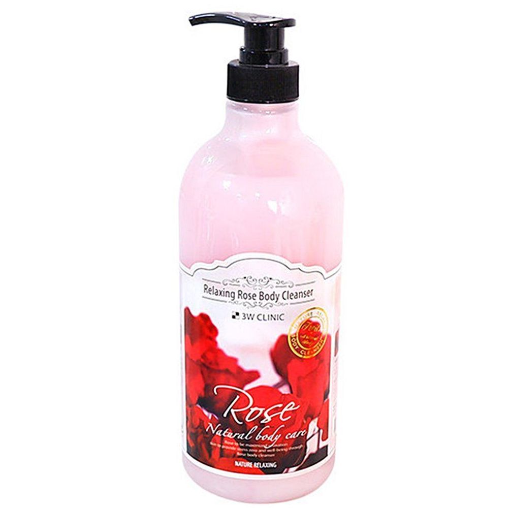 릴렉싱 로즈 바디워시 샤워용 3W 클리닉 바디클렌저 1000ml 데일리 : 에스텍솔루션
