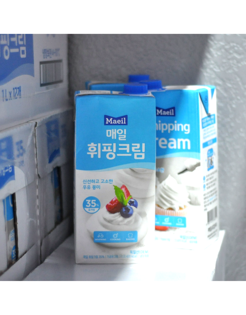 매일유업 휘핑크림 유지방 35% 1L(아이스박스 무료) 매일휘핑 - 상세 이미지 3