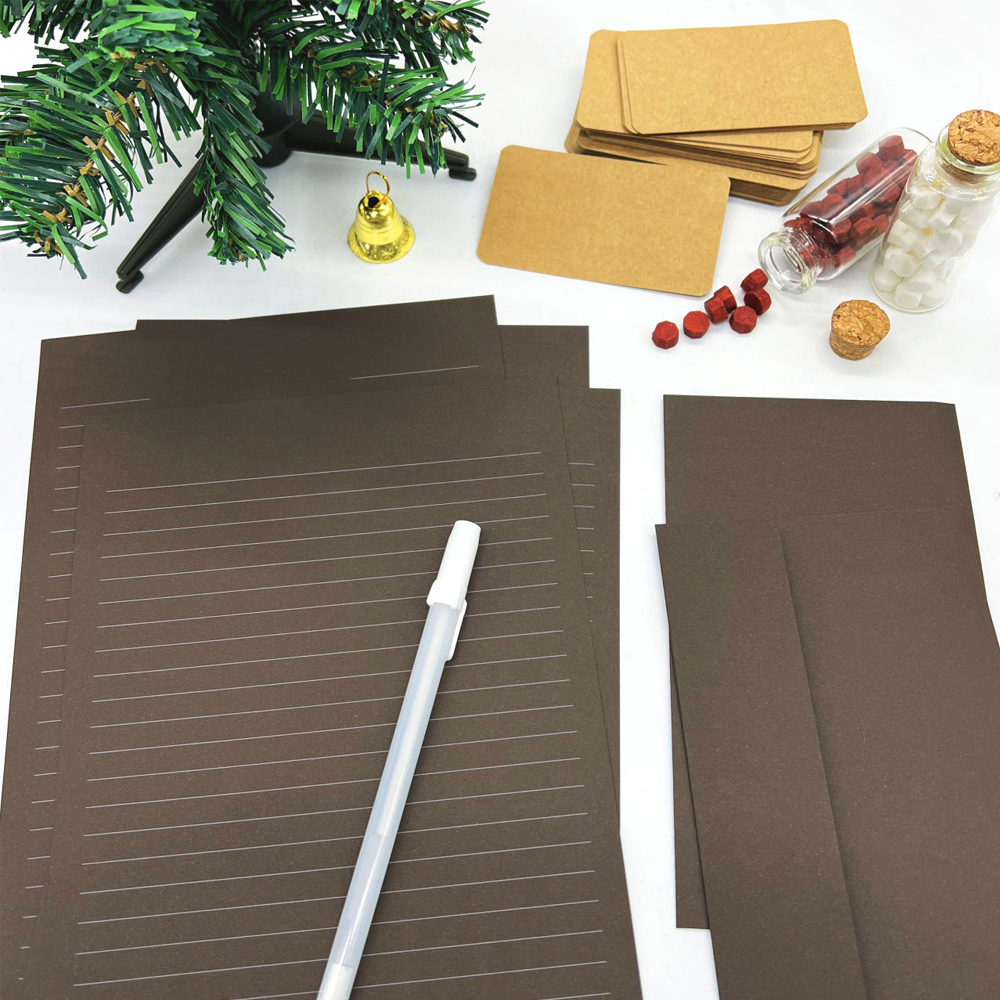 다크톤 4종 편지지세트 특별한 곰신 편지지 기념일 예쁜 생일 크리스마스 고급