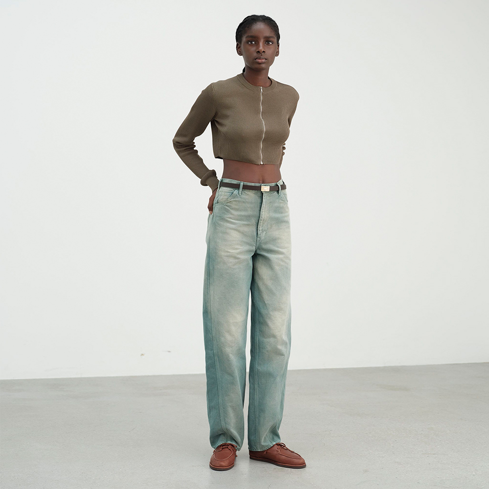 오라리 우먼즈 바지 ORGANIC COTTON DUCK PANTS 25SS 데님 팬츠 - 상세 이미지 2