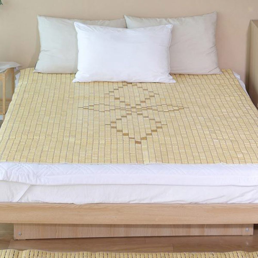 대자리 대나무 돗자리 마작자리 죽부인 매트 여름 카페트 대나무색, 150x190cm