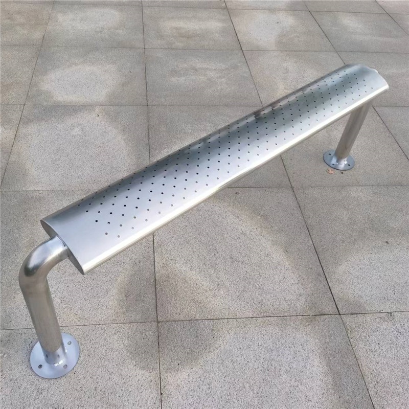 스테인리스 대기용 긴 의자 공공장소 및 버스 정류장 대기용 벤치 100x20x50cm - 상세 이미지 4