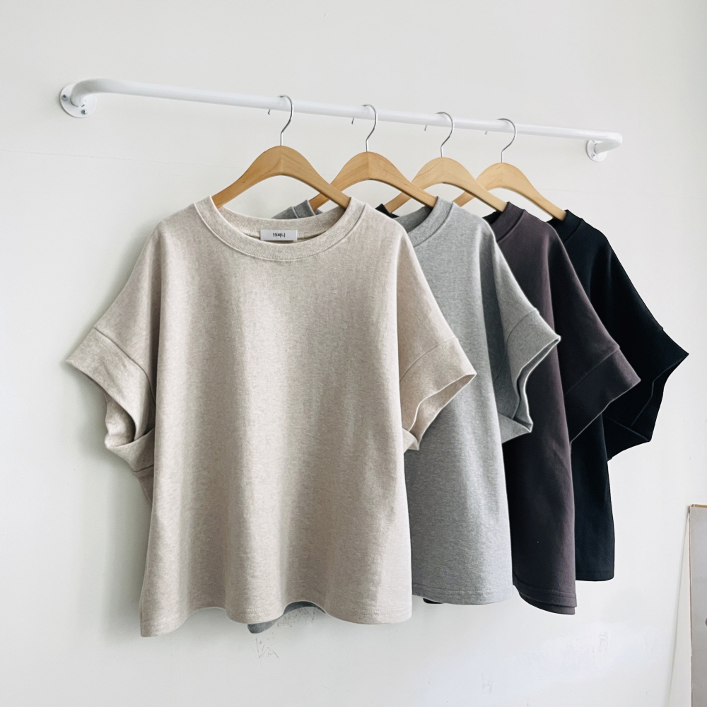 여름맨투맨 여성 빅사이즈 반팔맨투맨 가오리티셔츠