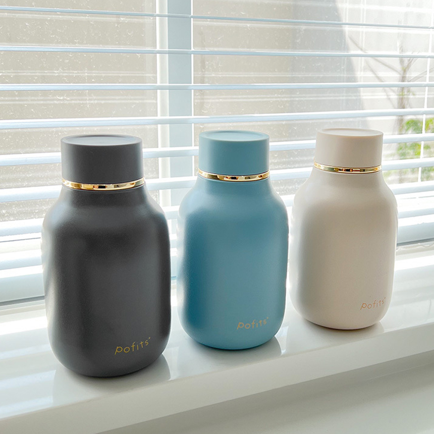 모슈 포피츠 2way 이중진공 보온보냉 미니텀블러 320ml, 블루, 1개 - 상세 이미지 2