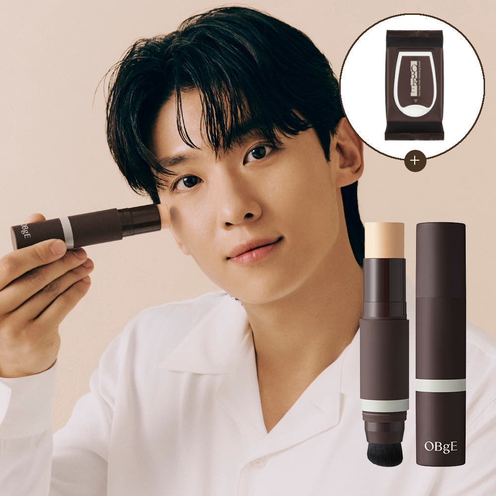 OBgE 오브제 오브제 내추럴 커버 파운데이션 PRO + 클렌징 시트