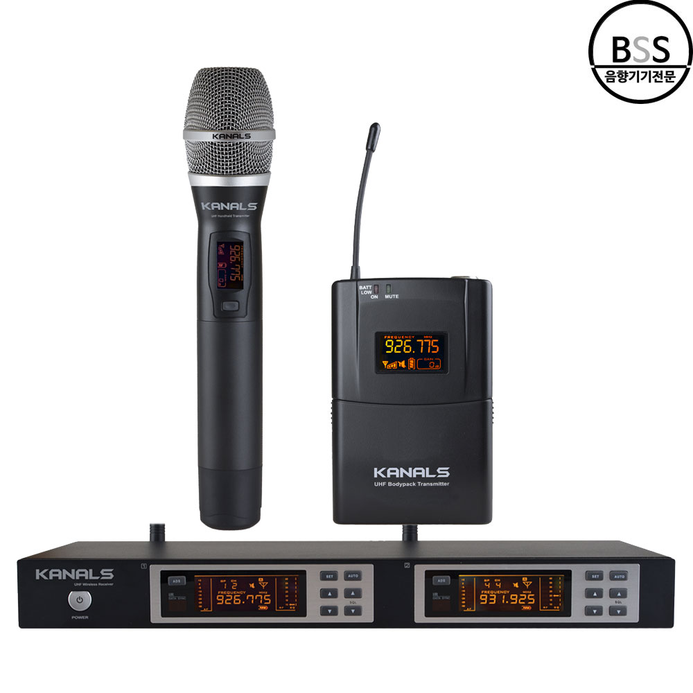 카날스 BK2001A 무선마이크 2채널 개척교회 댄스교실 행사장 연극 KANALS - 상세 이미지 2