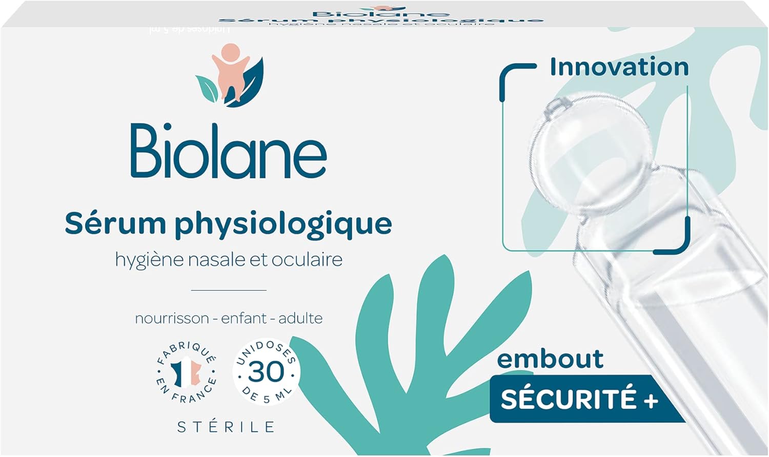 BIOLANE PHYSIOLOGIQUE SERUM 프랑스 비올란 베이비 세척 세럼 5ml 30개입 4팩 - 상세 이미지 3