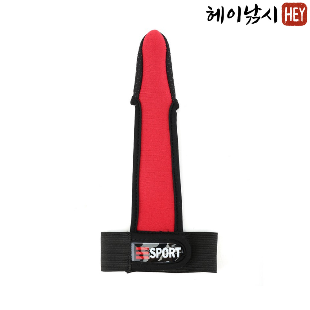 원투낚시 캐스팅장갑 잠수복소재 낚시장갑 핑거글러브 레드, 한손가락 - 상품 이미지
