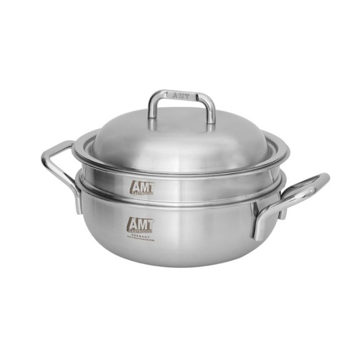 AMT 샤프 316Ti 스테인리스 22cm 티타늄 멀티쿠커 찜기 통5중