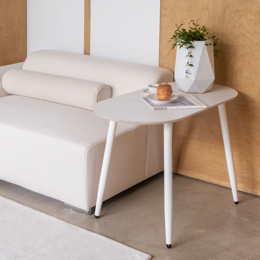 자작나무 원목 높은 쇼파테이블 거실 커피 티 소파 테이블 탁자 낮은 식탁 타원형 1000