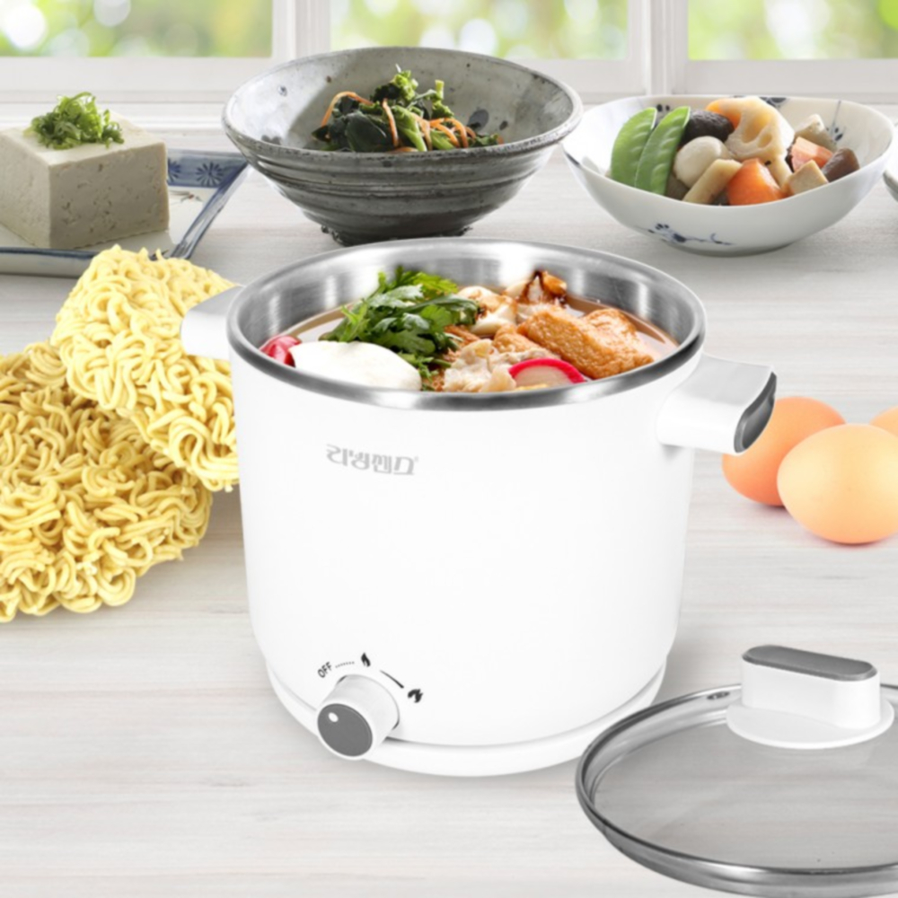 1.5L 전기 요리 포트 햇반 데우기 라면 즉석밥 어묵 오뎅탕 무선 쿠커 조리 쿠킹 포트