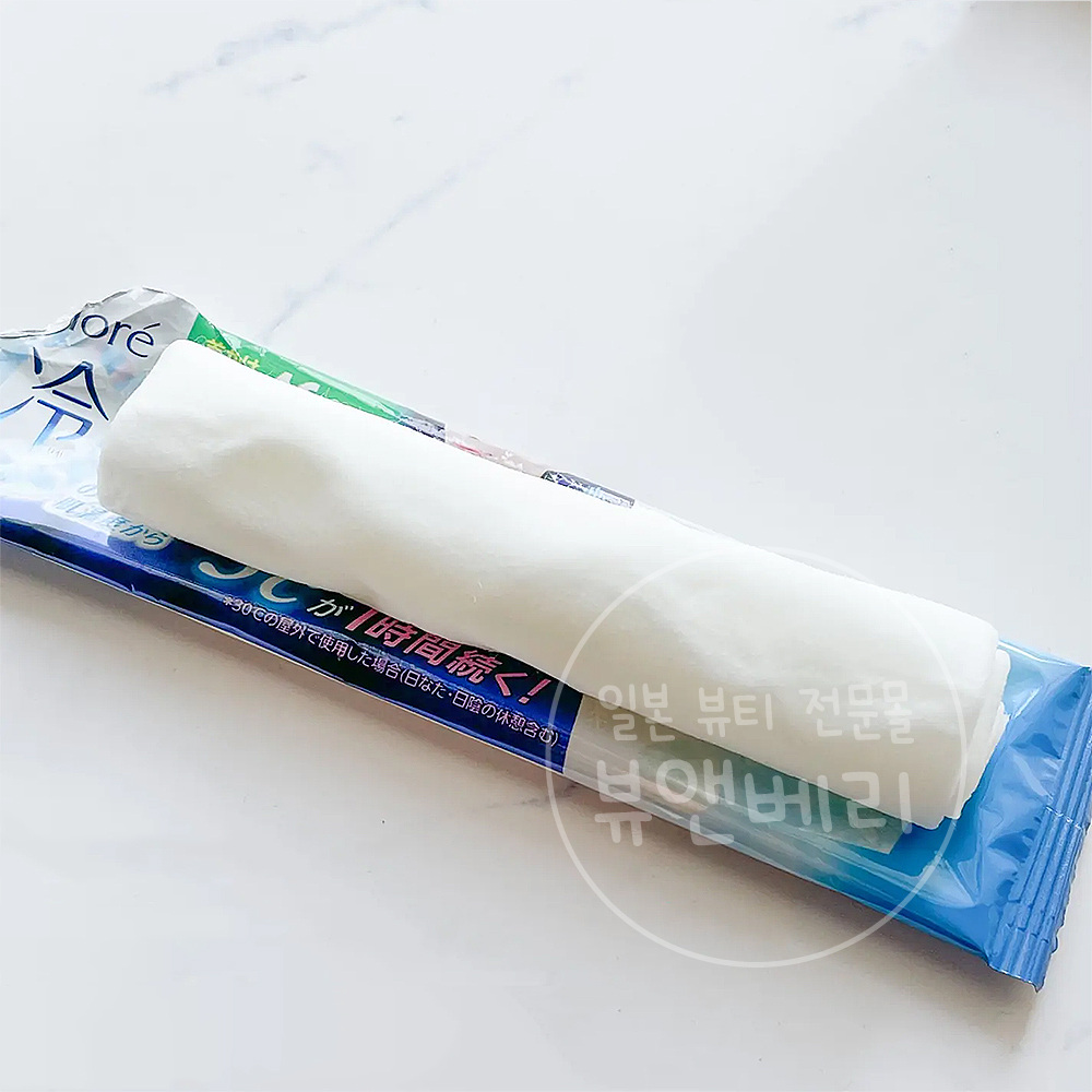 비오레 냉각 시트 -3도 땀냄새제거 사라사라 쿨시트 일본 땀티슈 냉타올, 147g, 1개 - 상세 이미지 2