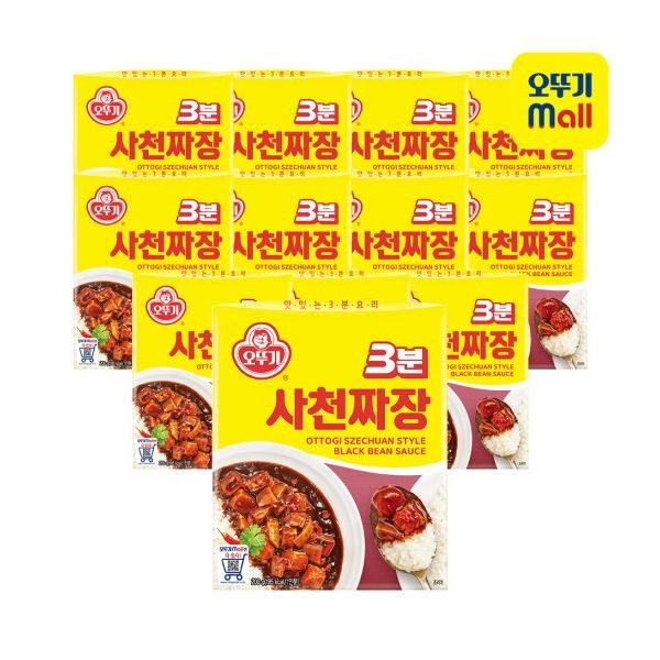 [오뚜기] 3분 사천짜장 200g 12개 : 씨유니