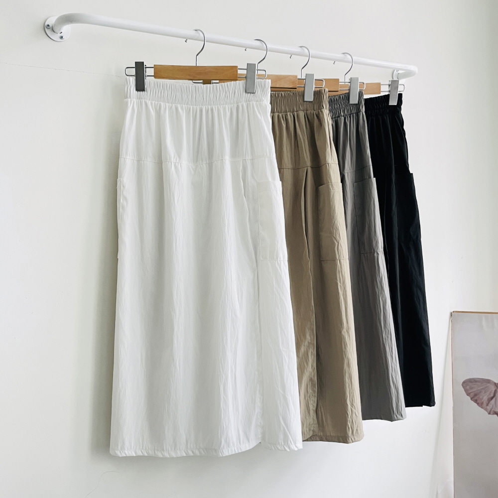 바스락팬츠 키작녀바지 랩치마바지 큐롯 7부와이드 팬츠 여성통바지