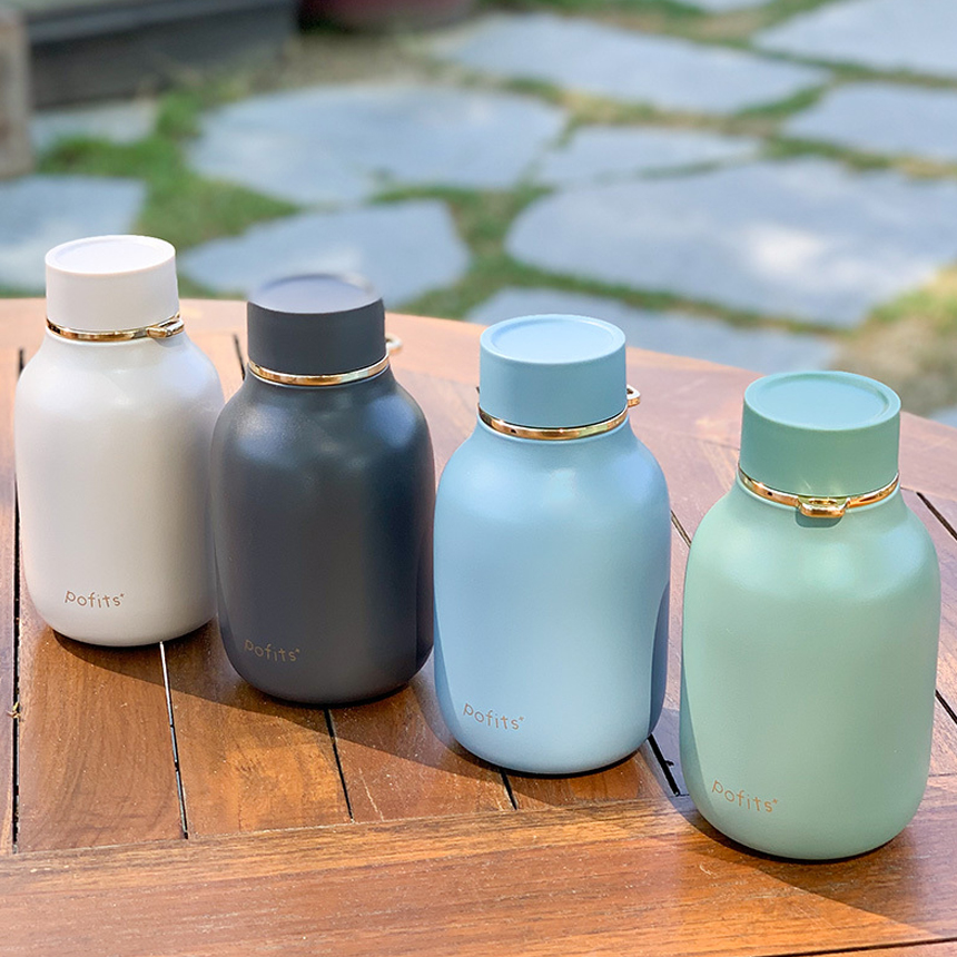 모슈 포피츠 2way 이중진공 보온보냉 미니텀블러 320ml, 블루, 1개 - 상세 이미지 3