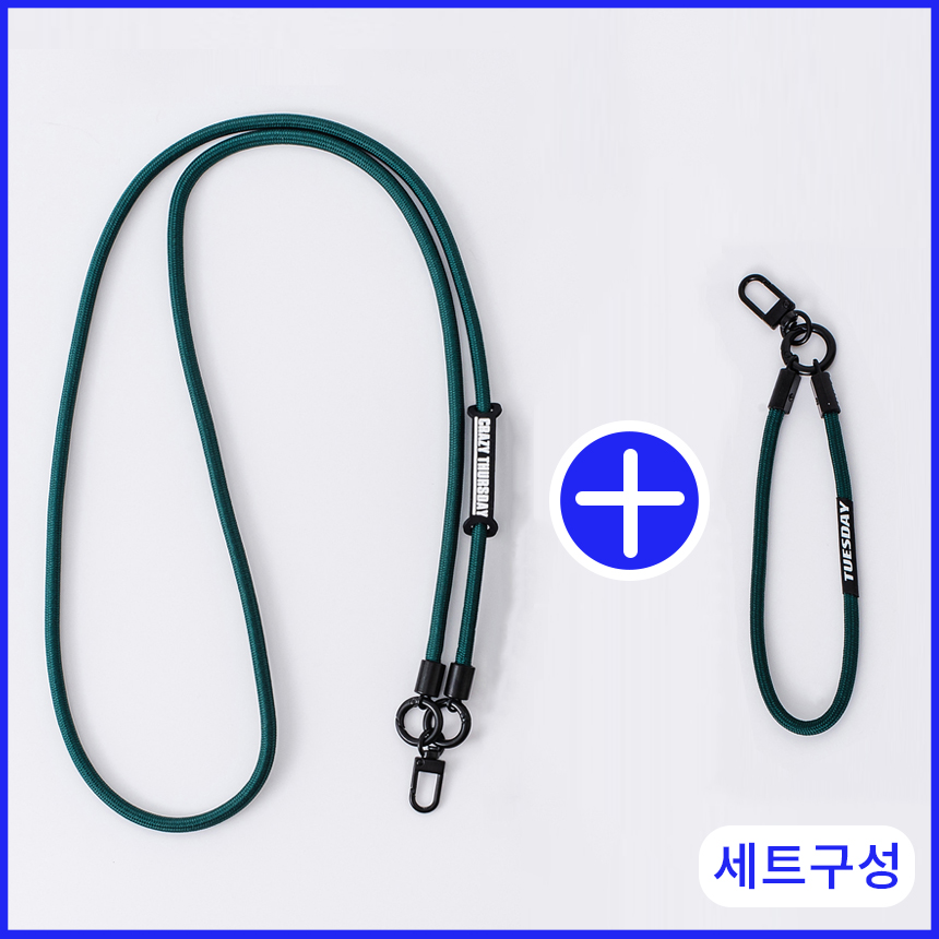 핸드폰 스트랩 분실 낙하 방지 태그 홀더 숄더 손목 끈 (세트) - 상세 이미지 2
