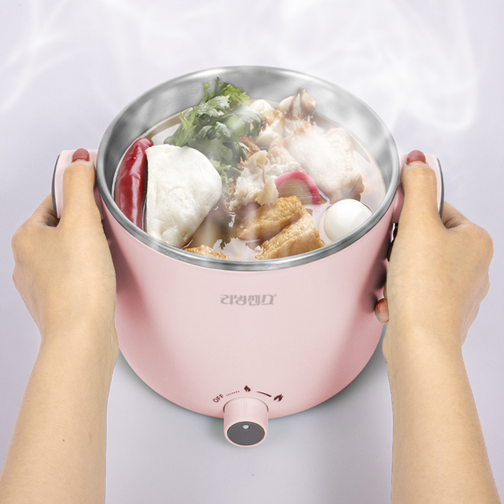 1.5L 전기 요리 포트 햇반 데우기 라면 즉석밥 어묵 오뎅탕 무선 쿠커 조리 쿠킹 포트