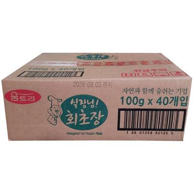 움트리 실장님 일회용 배달용초장 100g x 40팩 : 에코푸드마켓