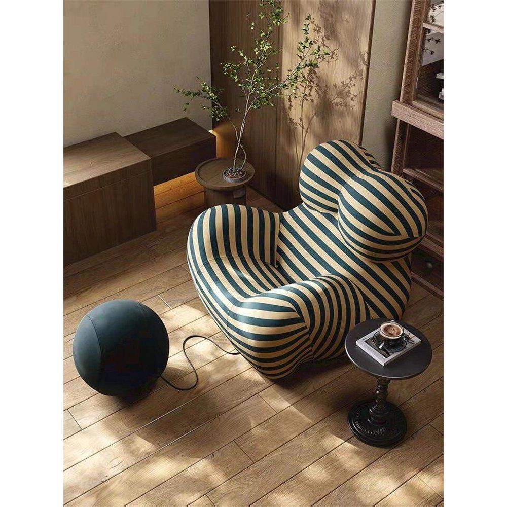 아방가르드 감성 빈백소파 웜게이온 휴식 독서의자 웨이브블루(118x102x92cm)