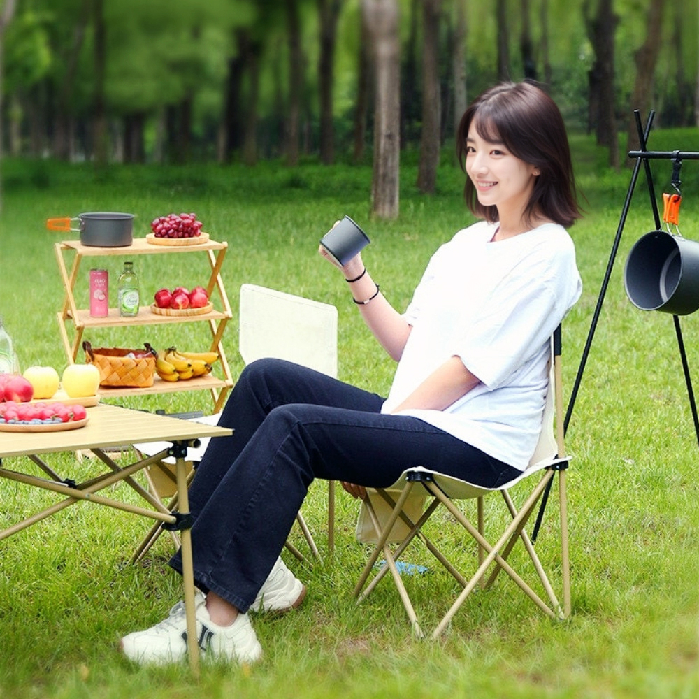캠핑 접이식 의자 등받이 초경량의자 경량체어 휴대용 등산 낚시