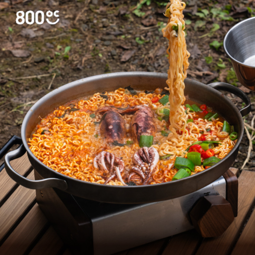 800도씨 티타늄 캠핑 그리들 30cm 가방 포함