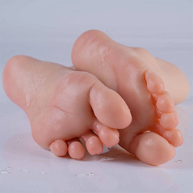실리콘 발 모형 촬영 소품 실습용 가짜 모델 신발 마네킹 시식 용 1개 - 상세 이미지 3