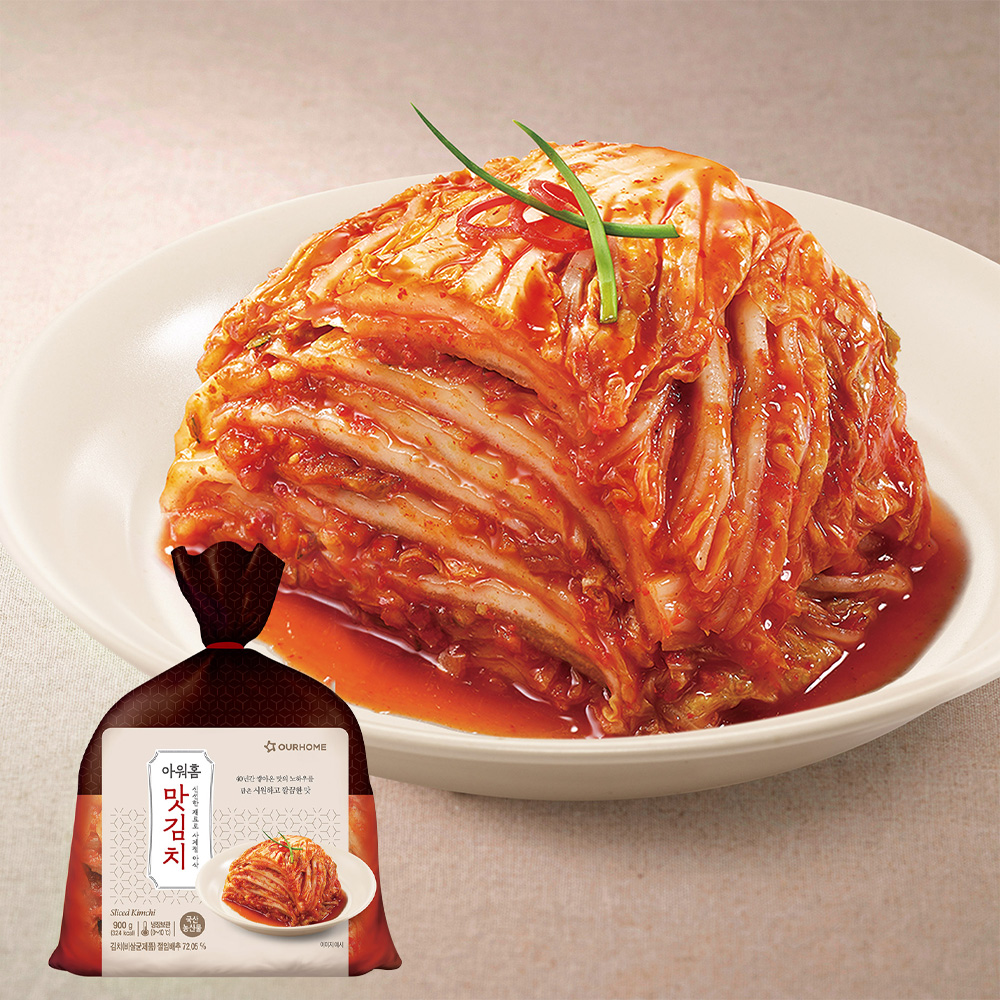 아워홈 아삭 맛김치 900g 아삭김치 : 푸드뱅크주식회사
