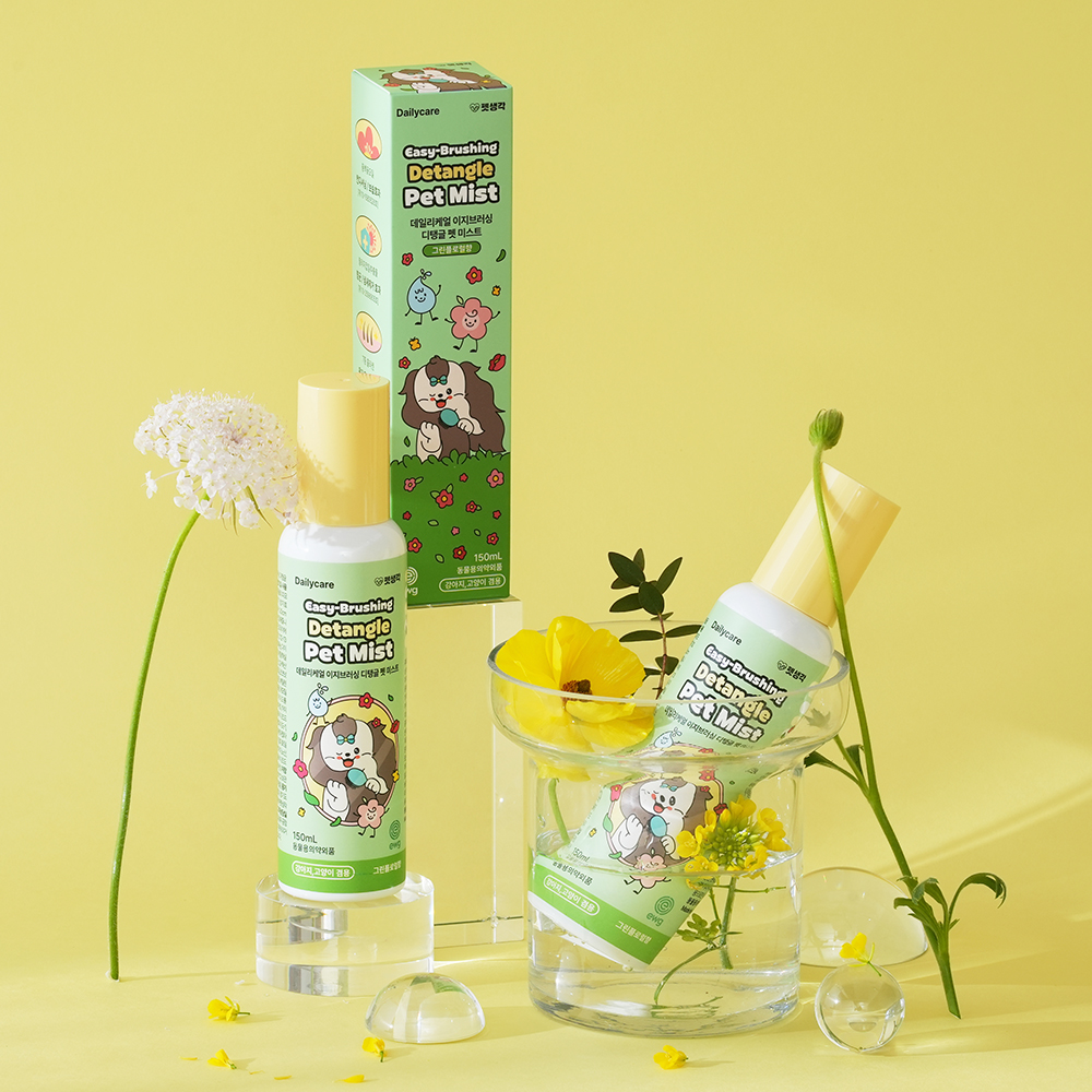 펫생각 천연저자극 강아지 미스트 보습제 향수 엉킨털 윤기 보습 항균 각질 150ml, 1개 제품 이미지