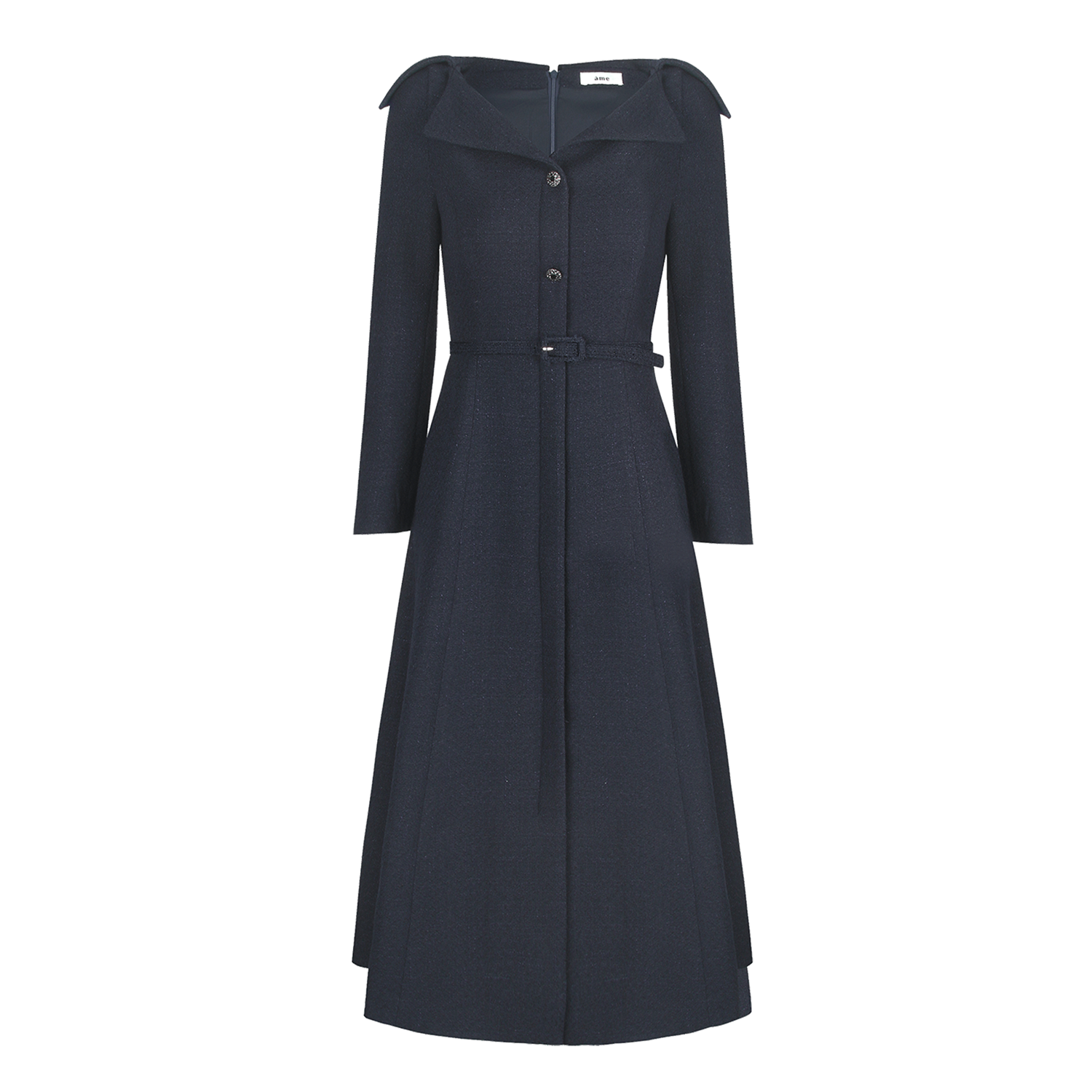 [엠므 아르무아] [강별 착용] VICTORIA Dress 빅토리아 여자 하객룩 트위드 원피스 대여 (navy) - 상품 이미지