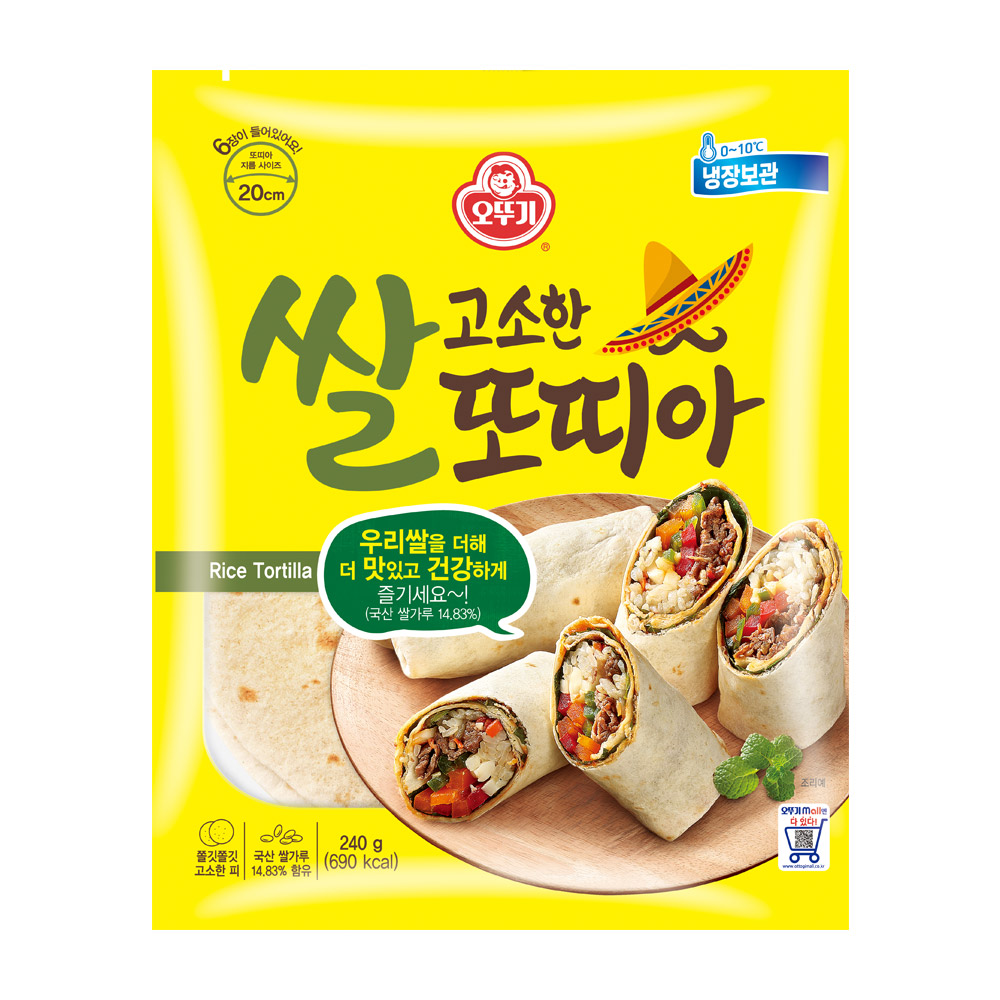 오뚜기 고소한 쌀 또띠아 240g - 상품 이미지