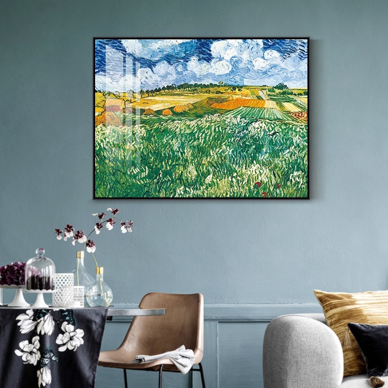 배전반 가리개 액자 이테리어 북유럽 누전차단기 그림 제트 풍성한 수확 40x30(가로세로33x세로높이21수용) 블랙(PS환경 보호 프레임) - 상세 이미지 5
