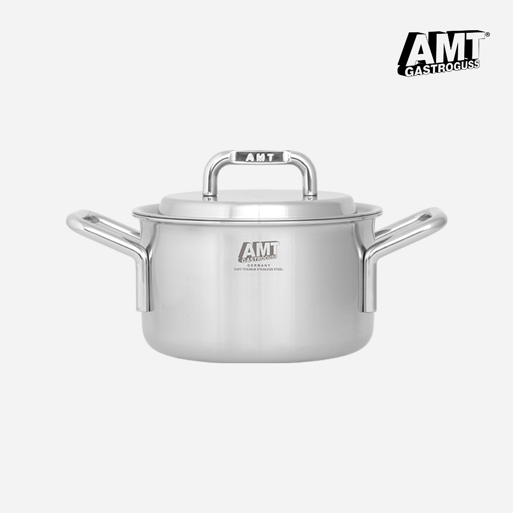 AMT 샤프 24cm 양수 냄비 316Ti 스텐 통5중