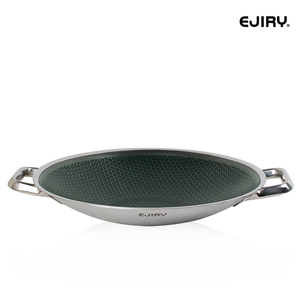 에지리 통 3중 인덕션 스텐냄비 논스틱 아시아팟 IH 그리들팬 전골냄비 32cm