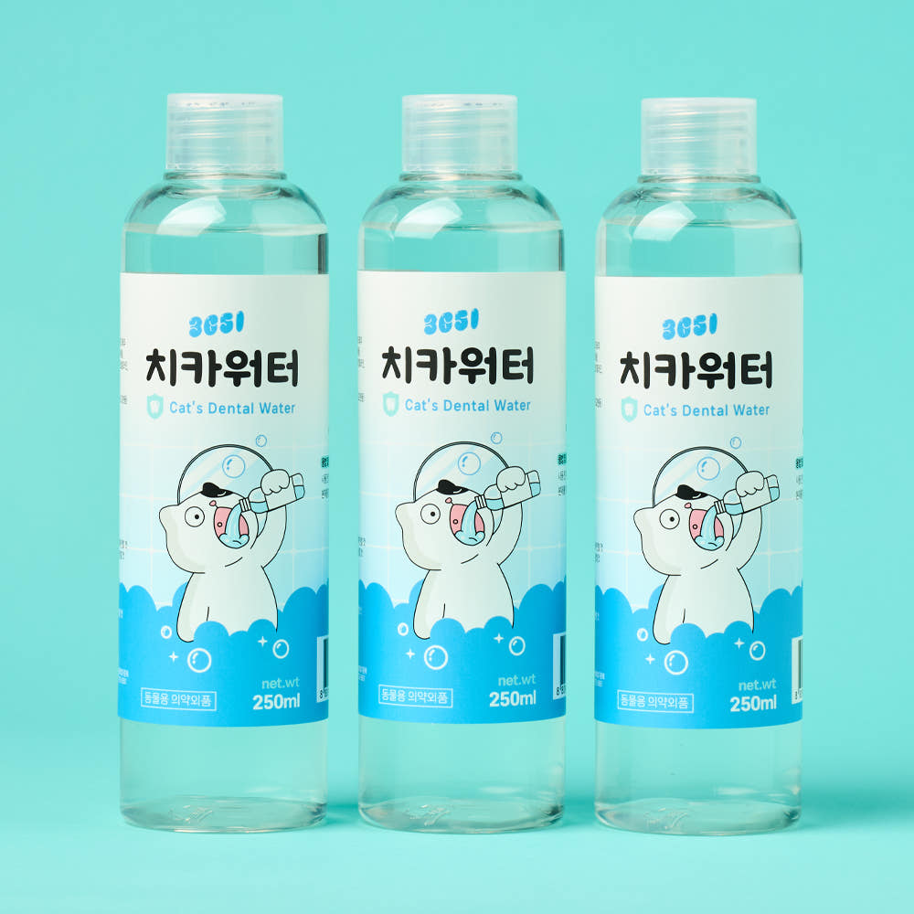 3651 치카워터 덴탈워터 마시는 고양이 구강청결제 250ml, 3개 가격 비교 3651 브랜드스토어 3651 치카워터 덴탈워터 마시는 고양이 구강청결제 250ml, 3개