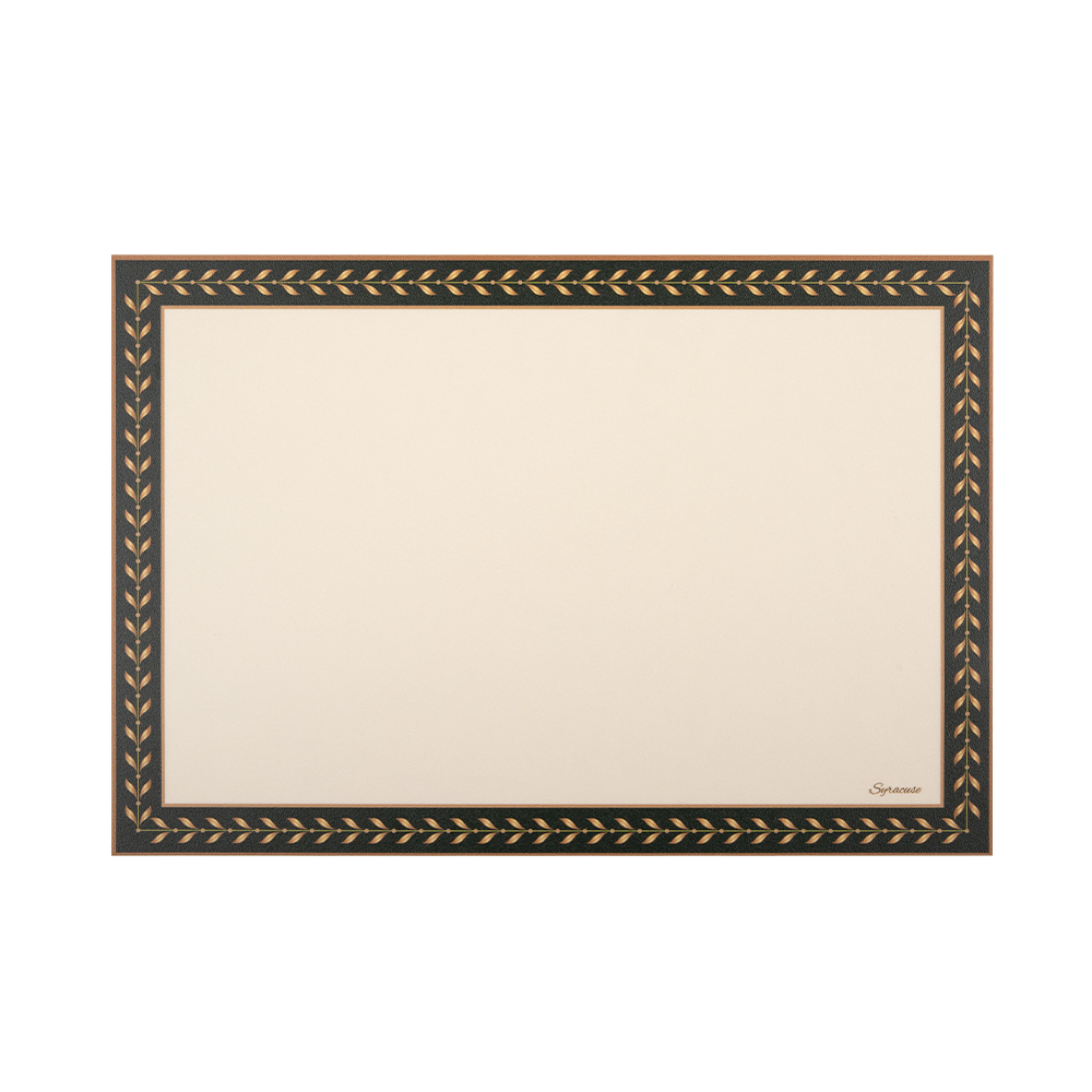 시라쿠스 로렐 슬림 PVC 방수 식탁매트 테이블매트 / 로렐로얄 그린, 44x30cm