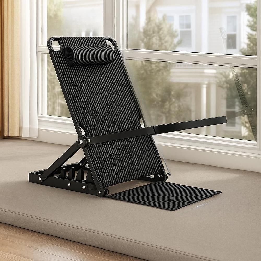 각도조절 등받이 침대 의자 임산부 어르신 좌식 등받침 블랙(팔걸이 70cm)