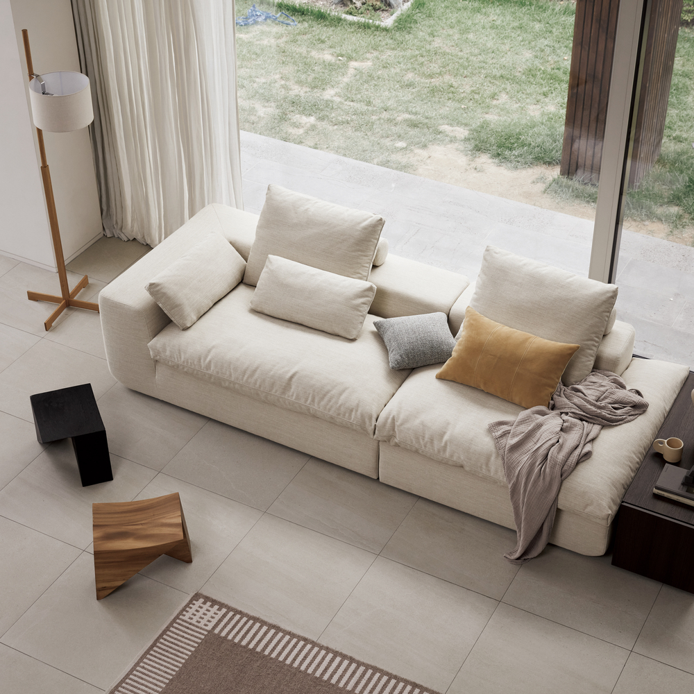 알로소 홀리데이 4인소파 패브릭소파 (오픈쇼터, 모듈소파, 솔라패브릭)