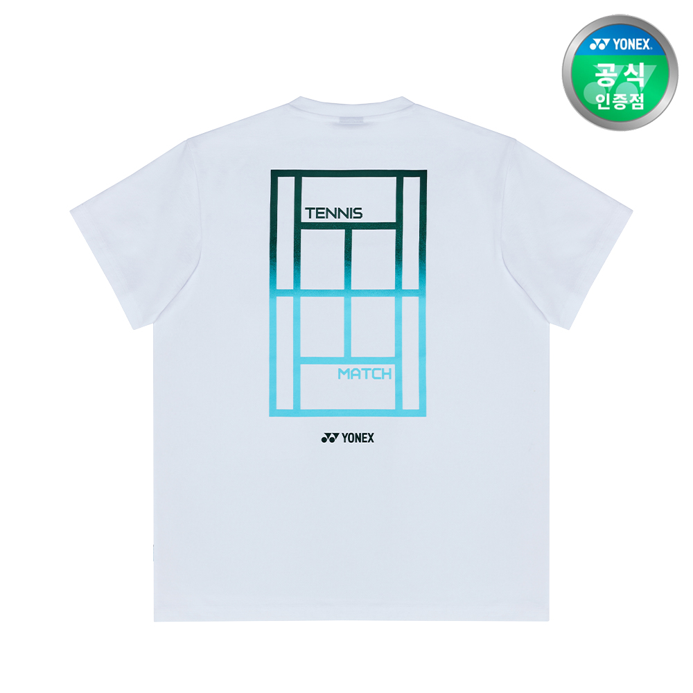 요넥스 255TS016U 테니스 의류 반팔 티셔츠 남녀공용 화이트 - 상세 이미지 2