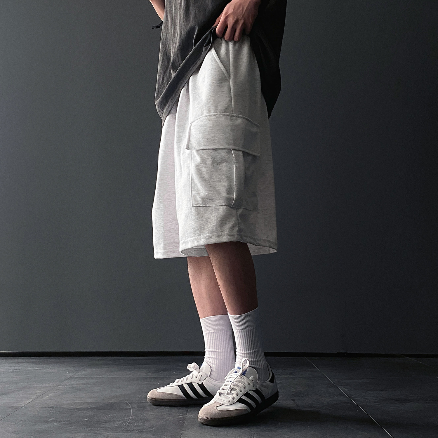 카고반바지 남자버뮤다팬츠 벌룬팬츠 - 상세 이미지 3