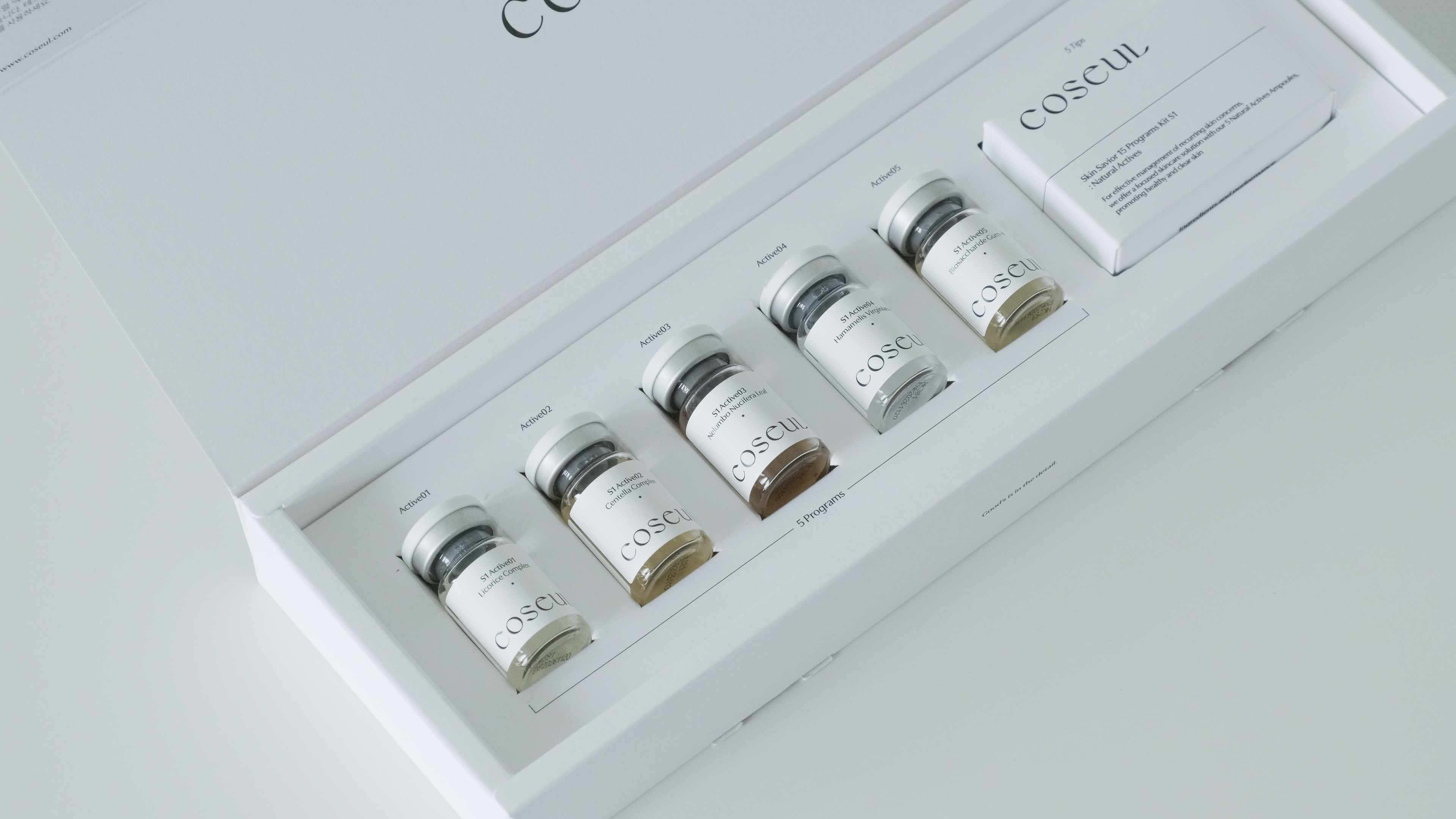 코슬 S1 카밍밸런스 진정 병풀 마데카 센텔라 감초 앰플 30ml (6ml x 5개입) - 상세 이미지 5