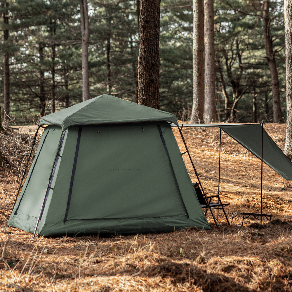 패스트캠프 오토4 울트라 와이드 원터치 텐트 자동 돔 그늘막 카키