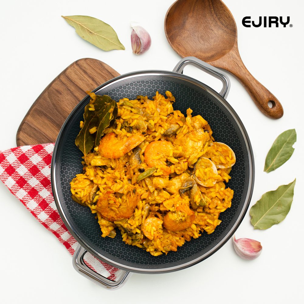 에지리 통 3중 인덕션 스텐냄비 논스틱 아시아팟 IH 그리들팬 전골냄비 32cm