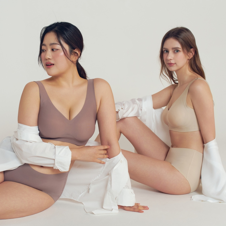 편한 노와이어 심리스 수면 브라 여자 빅사이즈 여성 속옷 스포츠 브래지어 이미지 7